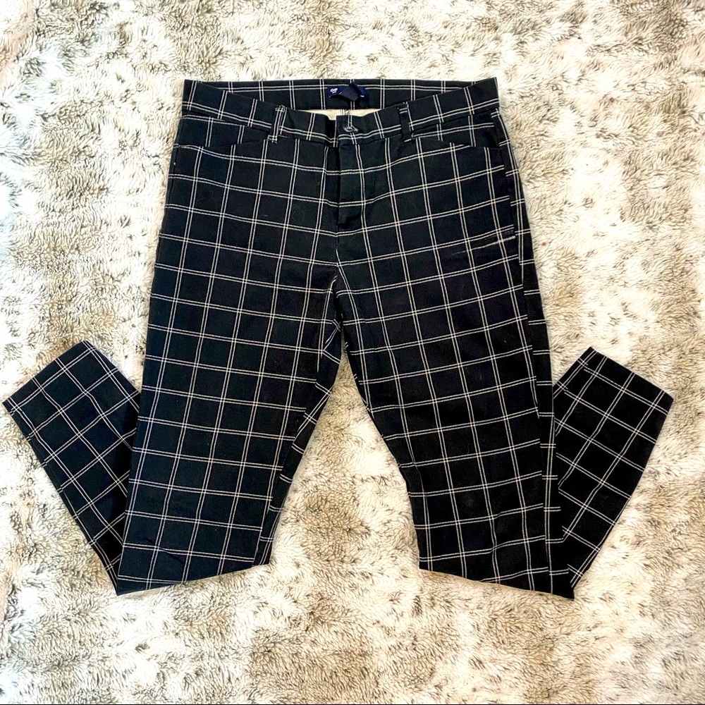 Gap Slim Fit Checkered Professional Slacks